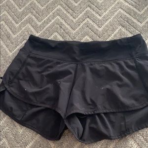 black shorts minor stains will be washed
